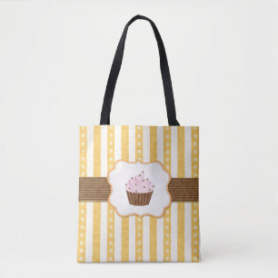 Vintage-Cupcake-Hintergrund Tasche