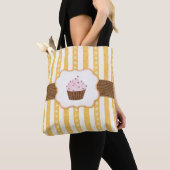 Vintage-Cupcake-Hintergrund Tasche (Von Nahem)