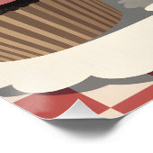 Vintage Cupcake Poster – Retro Bakery Wall Art (Ecke)