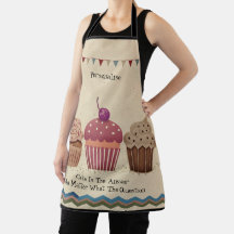 Vintage-Cupcakes-Zitat-Wimpelgirlande Spaßig Rusti