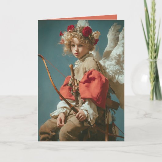 Vintage Cupid Angel Karte (Vorderseite)
