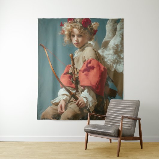 Vintage Cupid Engel Wandteppich (Beispiel)