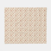 Vintage-Cupid-Liebesmuster Fleecedecke (Vorderseite (Horizontal))