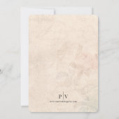 Vintage  Cupid Love Wedding Invitation Einladung (Rückseite)