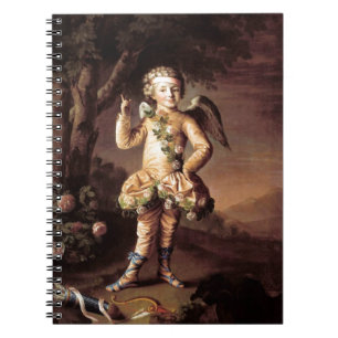 Vintage Cupid - Notizbuch Notizblock