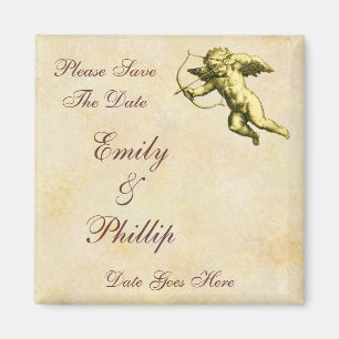 Vintage-Cupid Save-the-Date-Magnete Magnet