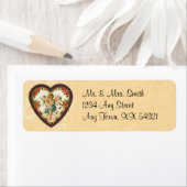 Vintage Cupid Valentine-Adressetiketten (Insitu)