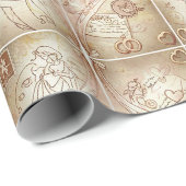 Vintage Cupid Valentine Gift Geschenkpapier (Rolleneckpunkt)