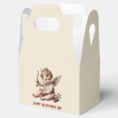 Vintage Cupid With Heart Bow Geschenkschachtel (Geöffnet)