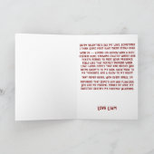 Vintage Cupid With Heart Bow Karte (Innenseite)