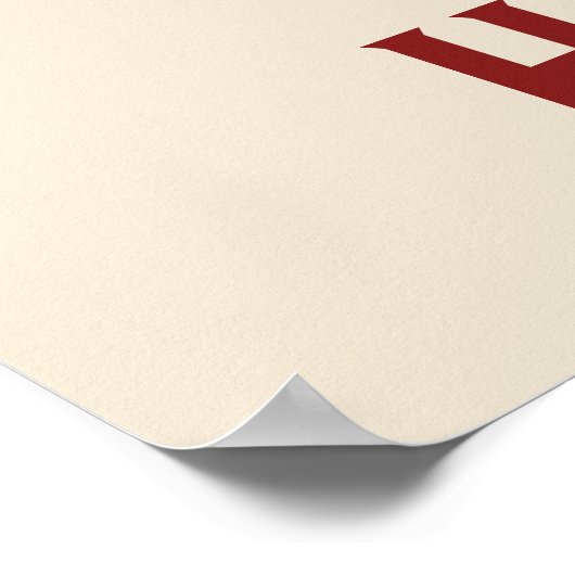 Vintage Cupid With Heart Bow Poster (Ecke)