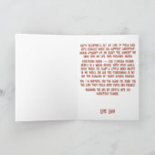 Vintage Cupid with Rose Bouquet Karte (Innenseite)