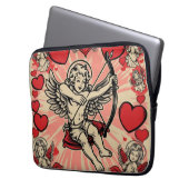 Vintage Cupide-Liebe Laptopschutzhülle (Vorderseite Links)