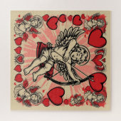 Vintage Cupide-Liebe Puzzle (Horizontal)