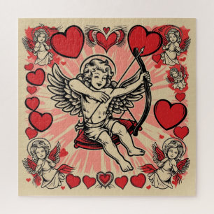 Vintage Cupide-Liebe Puzzle