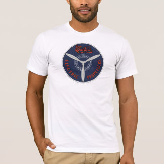Vintage Curtiss Propeller-Shirt mit Logos auf Vord T-Shirt