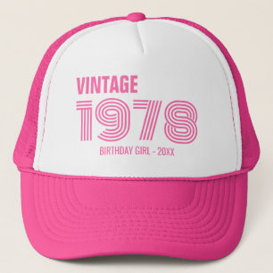 Vintage Custom 30. 40. 50. 60. Geburtstagskolade Truckerkappe