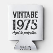 Vintage Custom Birthday Gift Mug Dosenkühler (Rückseite)