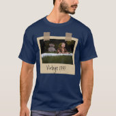 Vintage Custom Photo & Year Birthday Personalized T-Shirt (Vorderseite)