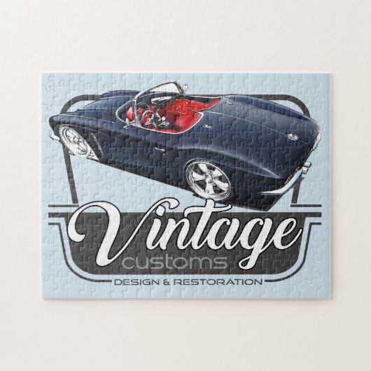 Vintage Customs Corvette Puzzle (Horizontal)