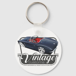 Vintage Customs Corvette Schlüsselanhänger