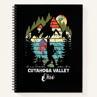 Vintage Cuyahoga Valley Wanderweg Retro 80er Notizblock