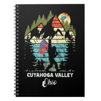 Vintage Cuyahoga Valley Wanderweg Retro 80er Notizblock