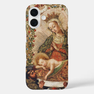 Vintage Cuzco-Schule Madonna bei der Anbetung des iPhone 16 Hülle