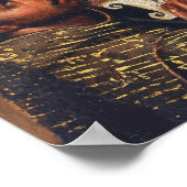 Vintage Cuzco-Schule Madonna mit dem Jesuskind Poster (Ecke)