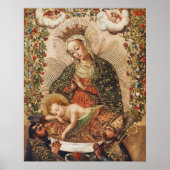 Vintage Cuzco-Schule Madonna mit dem Jesuskind Poster (Vorne)