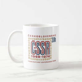 Vintage Czechoslovak ČSSR Stamp Artwork Kaffeetasse
