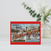 Vintage D.C. Postkarte (Stehend Vorderseite)