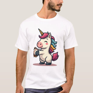 Vintage Dabbing Einhorn Baseball Cartoon Vektor De T-Shirt
