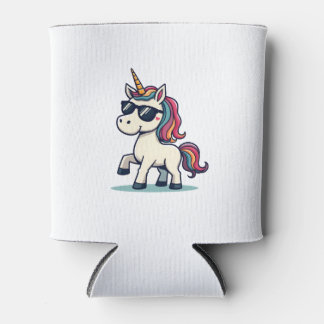 Vintage Dabbing Einhorn Regenbogen Cartoon Vektor  Dosenkühler