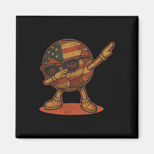 Vintage Dabbing Fußball Byll Amerikaner Magnet