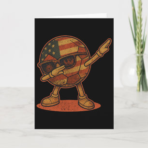 Vintage Dabbing Fußball Ll Amerikanisch Karte