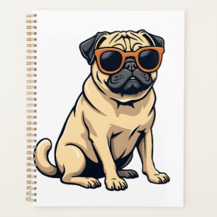 Vintage Dabbing Mops mit Sonnenbrille Lustiger Hun Planer