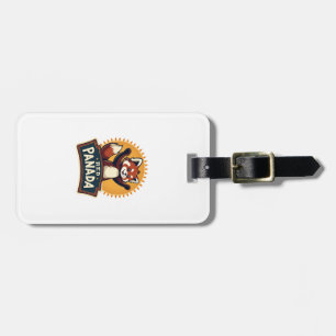 Vintage Dabbing Roter Panda Retro Tier Grafik 2 Gepäckanhänger