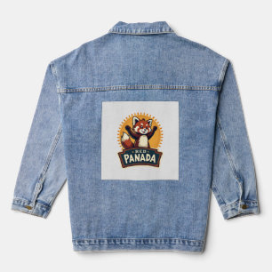 Vintage Dabbing Roter Panda Retro Tier Grafik 2 Jeansjacke
