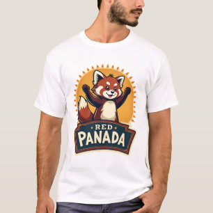 Vintage Dabbing Roter Panda Retro Tier Grafik 2 T-Shirt