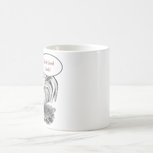 Vintage Dachdarstellung Kaffeetasse (Mittel)