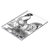 Vintage Dachdarstellung Notizblock (Linke Seite)