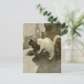 Vintage Dachdeckerkatzen in London Ankündigungspostkarte (Stehend Vorderseite)