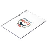 Vintage Dachshund Mama Floral Dog Lover Vector Des Notizblock (Linke Seite)