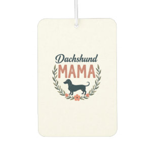 Vintage Dachshund Mama Floral Hundeliebhaber Vekto Autolufterfrischer