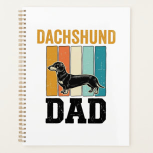 Vintage Dachshund Papa Hunde Liebhaber Vektor Desi Planer