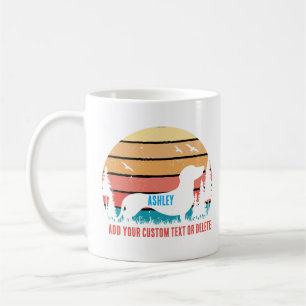 Vintage Dachshund Retro Sonne Cooler Hundeliebhabe Kaffeetasse
