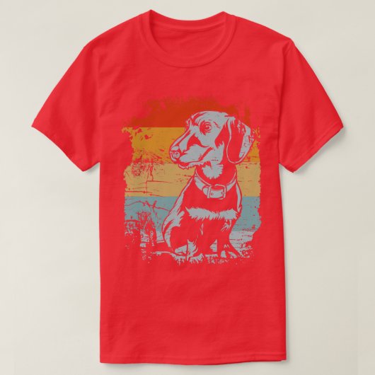 Vintage Dachshund T-Shirt (Design vorne)