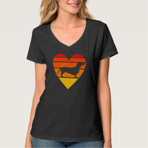 Vintage Dachshund Wiener Hund Weiner Welpe Mama Pa T-Shirt
