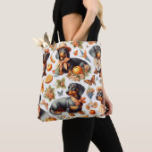 Vintage Dackel nahtlos Tasche (Von Nahem)